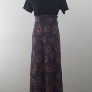 NWT L LuLaRoe Floral Maxi Skirt